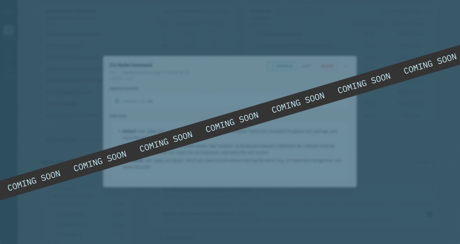 Documentation feature preview - coming soon